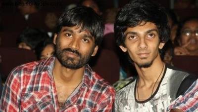 Dhanush and Anirudh at V4 Entertainment Awards